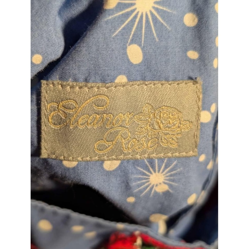 Eleanor Rose Christmas Dress | Girls 4T–5T | Blue Red Holiday Scene - Picture 8 of 8